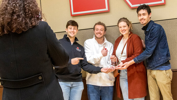 Husker Venture Fund received the university's New Student Organization Award