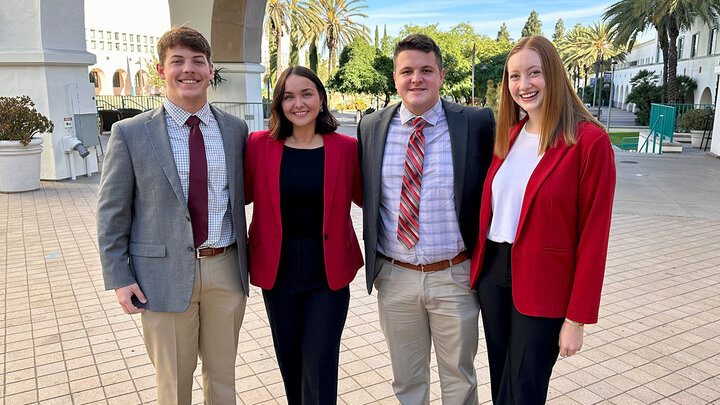 Dermot Pogson, Jocelyn O’Grady, Logan Walsh and Ruby Lenzen.