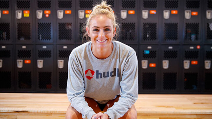 Hudl Inside Sales Representative Brenna Boulanger works with ice hockey and basketball coaches across the U.S. and Canada.