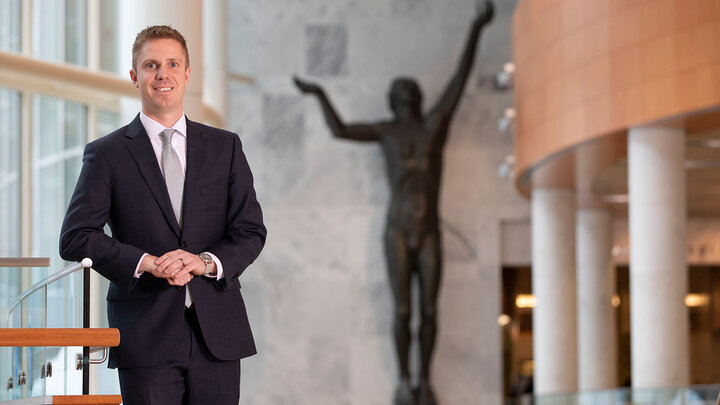 Bryan Buechel learned to manipulate large amounts of data in his MBA@Nebraska program which helped him make fast decisions in his job and implement better care at Mayo Clinic.