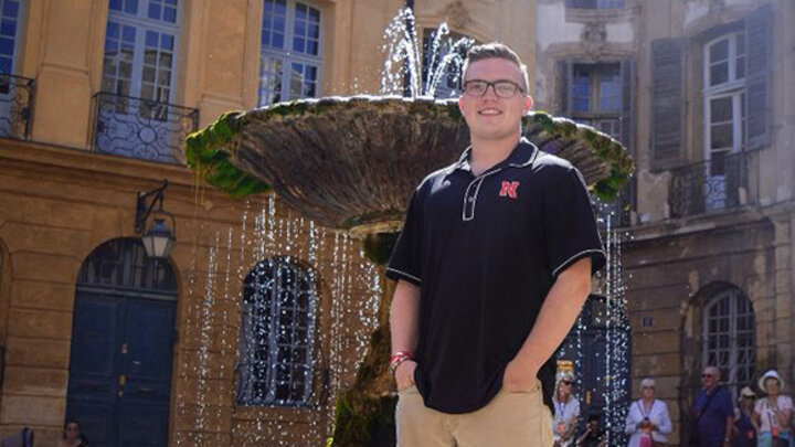 Last summer Hunter Kelley studied abroad in France while interning 25-30 hours a week at Geo Sentinel, which specializes in making smart watches to track and store vitals by GPS to assist caring for Alzheimer’s and dementia patients.