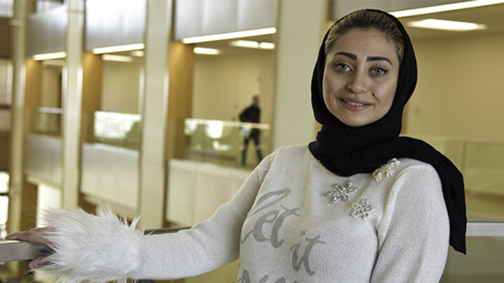 After receiving help from the Business Career Center with writing her résumé, Hawra Mohammed graduates in May with her choice of jobs in Qatar.