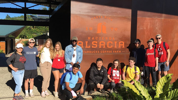 Nebraska international business students traveled to Costa Rica last December to learn more about the coffee industry.