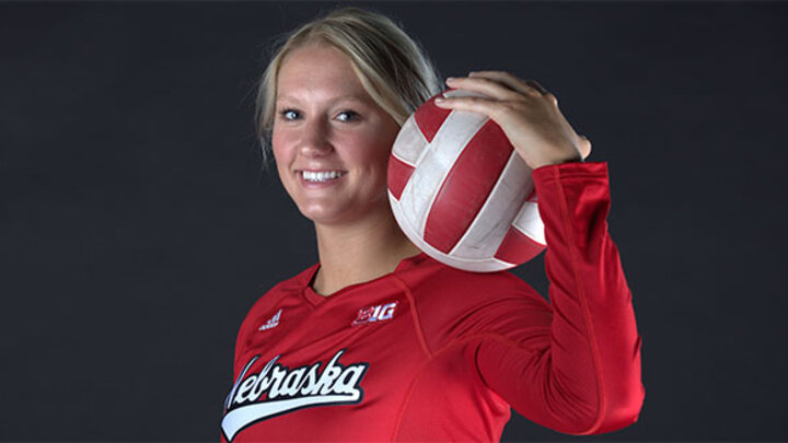 Volleyball player and student Kelly Hunter