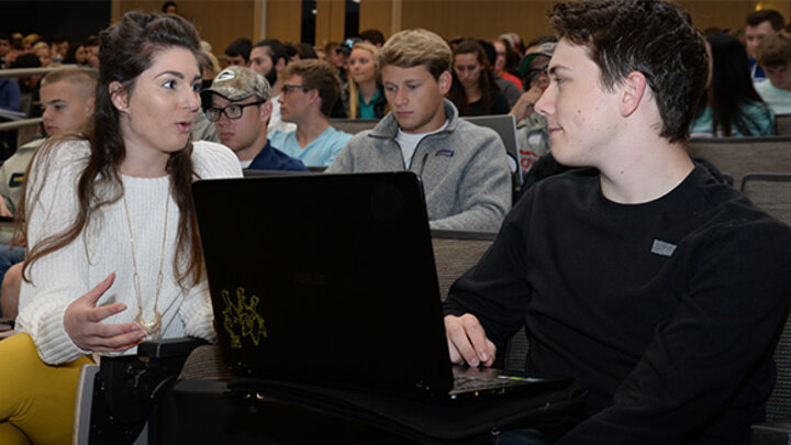 Class discussion between students