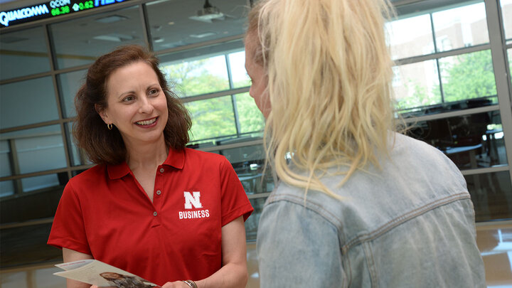 Often the initial contact with actuarial science students at New Student Enrollment, Vagts begins the process even before day one of their semester, giving each student a new home away from home in Lincoln, Nebraska.