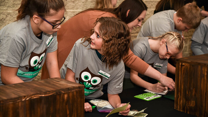 Students at Wysong Elementary School learn the ins and outs of banking through the In School Savings Program.