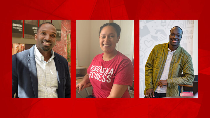 Through the National Association for Black Accountants, Donald Neal Jr., ’03, Andee Capell, ’20 & ’21, and Ahmed Ahmed, help build a more inclusive community within the School of Accountancy at the College of Business.