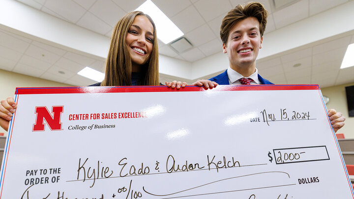 Center for Sales Excellence Fall Team Role-Play Competition winners