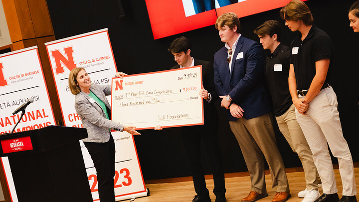Nikolas Mancio (first place), Camden Midgett and Xavier Roy (third place) and Jackson Harvey and Bree Havlat (second place).