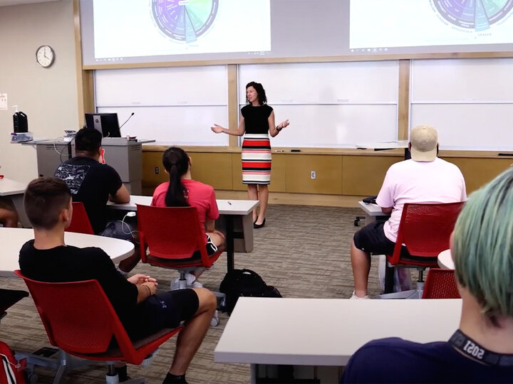 Kasey Linde teaching