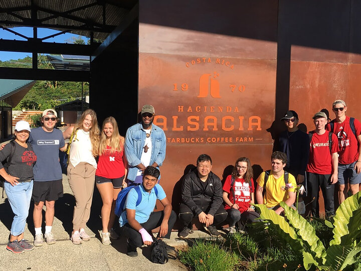 Nebraska international business students traveled to Costa Rica last December to learn more about the coffee industry.
