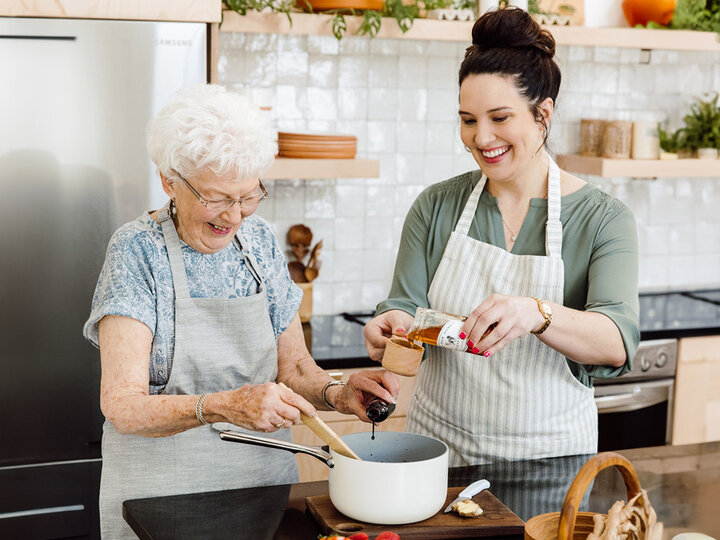 Tessa Porter with her Grandmother Norma