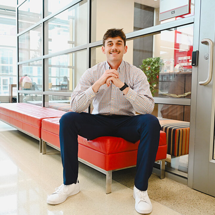 Carter Mann graduate with a double major in accounting and finance with a minor in economics in May.