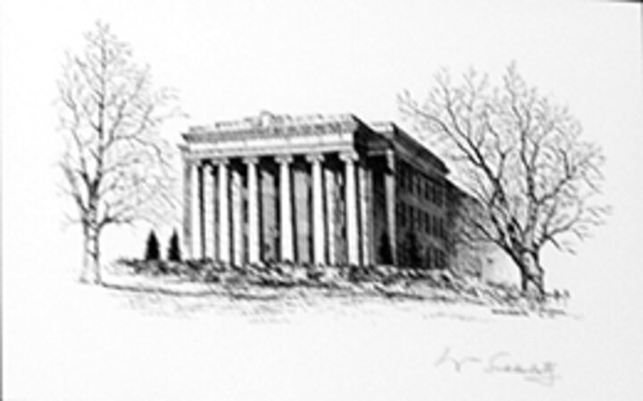 sketch of the college of business