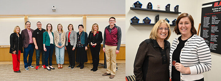 Faculty and Staff receive dean's coins