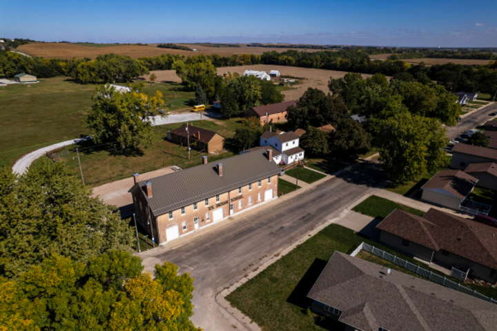 Aerial angle of the Genoa Indian School