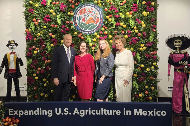 Hannah Smallhouse with U.S. delegates to Mexico in a Trade Mission in November 2025