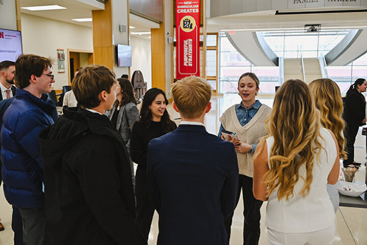 Sales Students in Hawks Hall