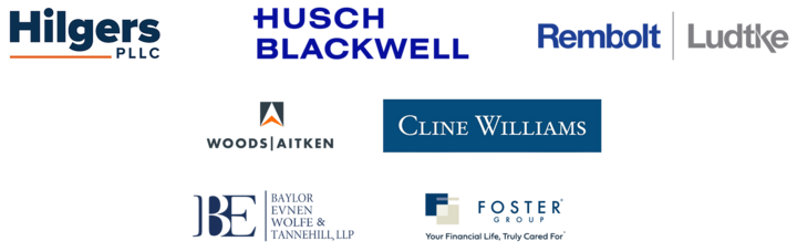 Women Lead Sponsors: Hilgers PLLC, Husch Blackwell, Rembolt Ludtke; Woods Aitken, Cline Williams; Baylor Evnen Wolfe & Tennehill LLP; Foster Group