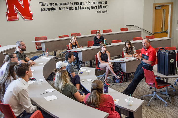 Crabtree started Professional Development Days during his time as director, so he and other faculty could connect with students and answer questions about accounting. Since treats were also available at the event, students referred to it as Cookies with Crabtree.