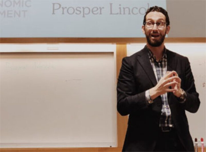 Bryan Seck, Director of Workforce Development for Prosper Lincoln, came to our class to help educate us on what to look for in a non-profit organization.