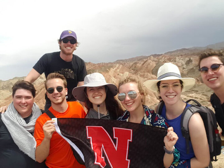These Nebraska students said “yes” to climbing the Rainbow Mountains.