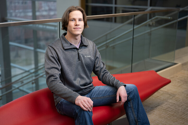In his graduate assistantship in the Communications, Marketing and External Relations office in the College of Business, Minard applied skills he cultivated in his accounting courses.