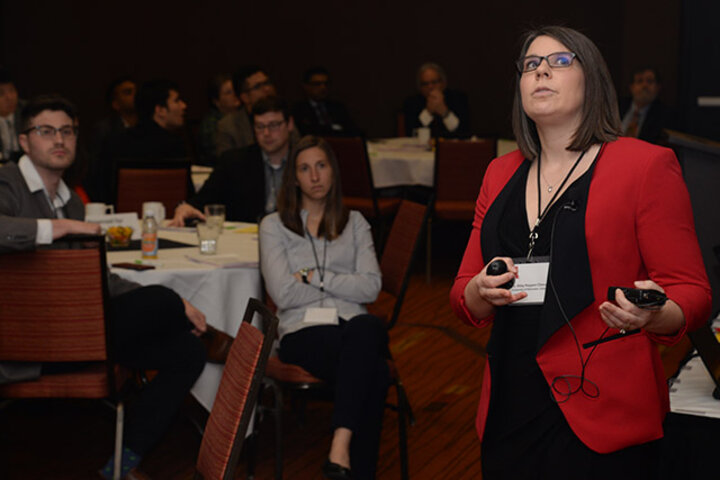 Nappier Cherup presented her research at the Mittlestaedt Symposium to faculty and students from throughout the country.