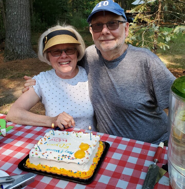 Warren Luckner with wife Mary